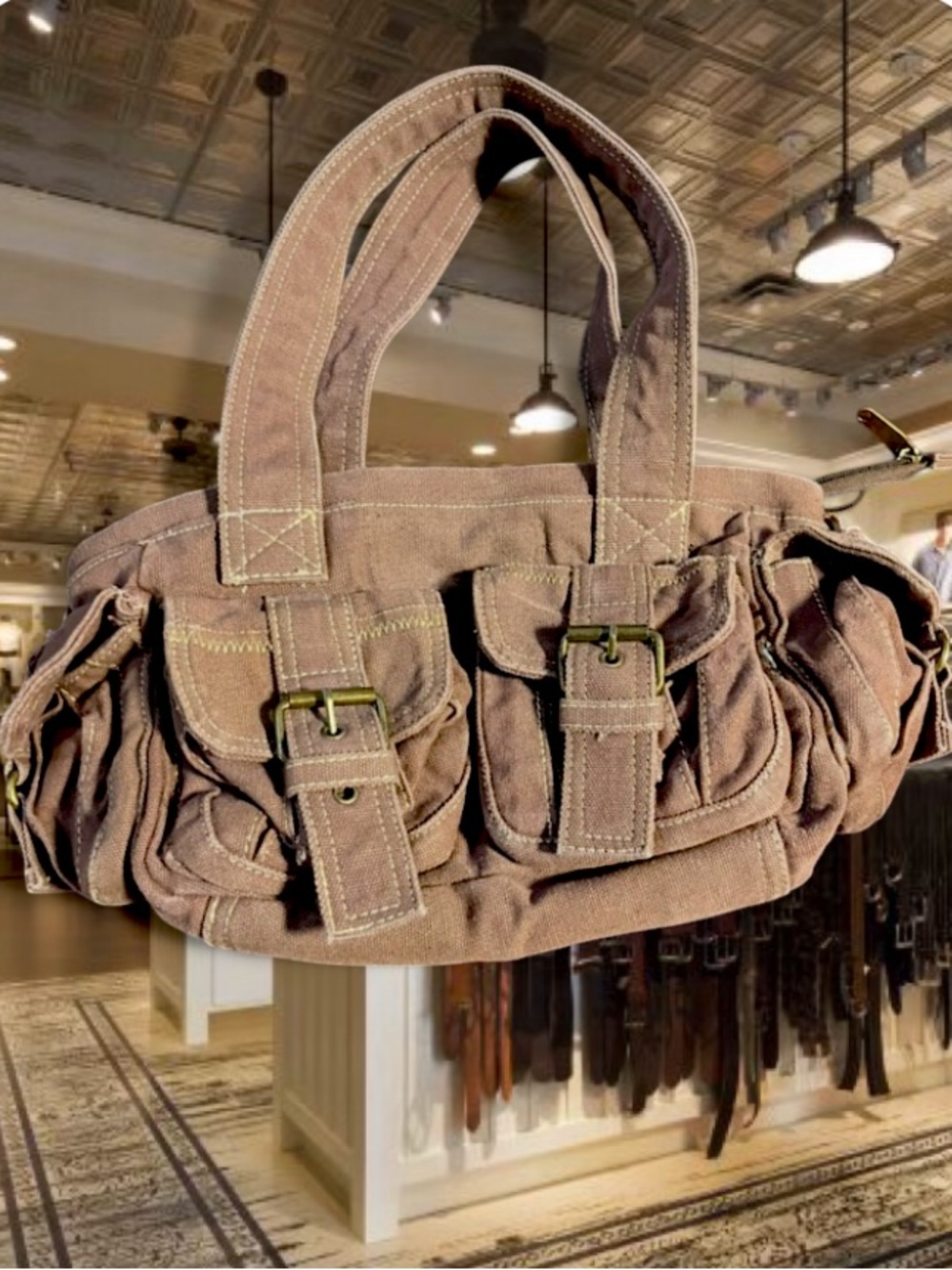Y2k Canvas Shoulder Bag